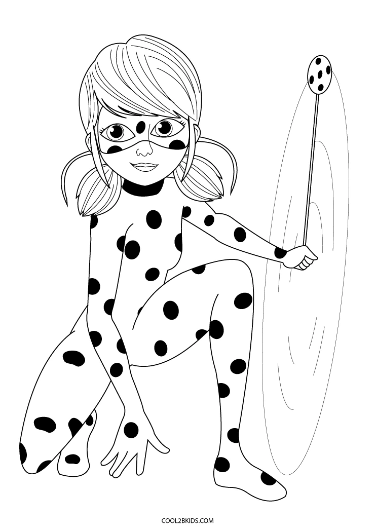 Free printable miraculous ladybug coloring pages for kids