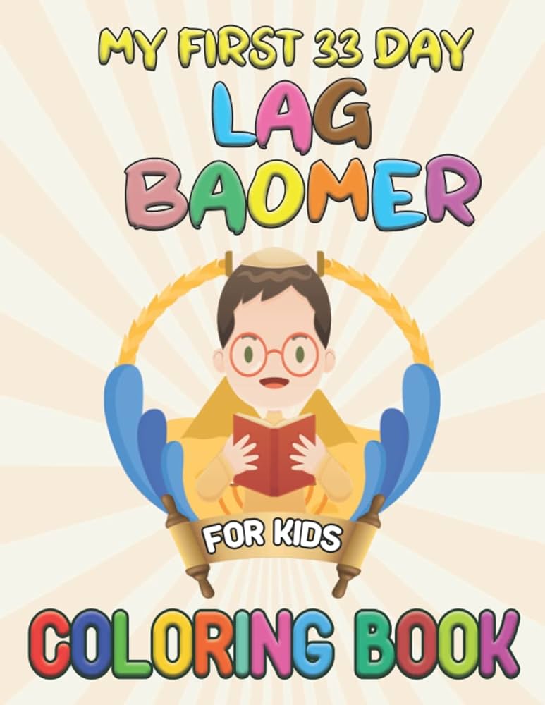 Day lag baomer coloring book for kids fun educational colouring pages with unique illusations