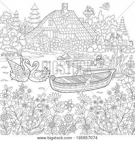 Coloring book page vector photo free trial bigstock