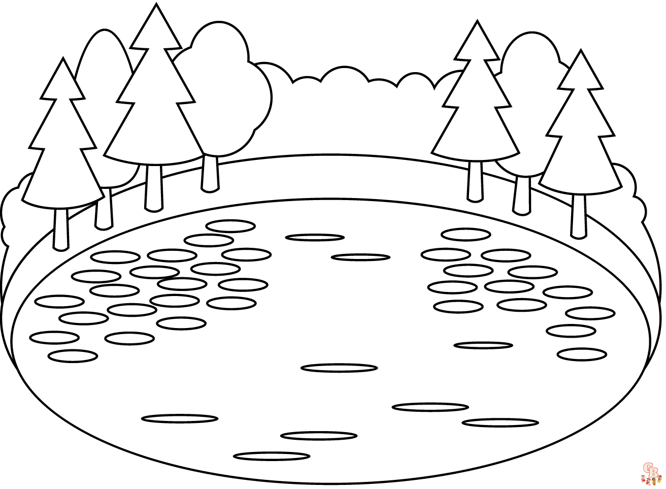 Printable lake coloring pages free for kids and adults