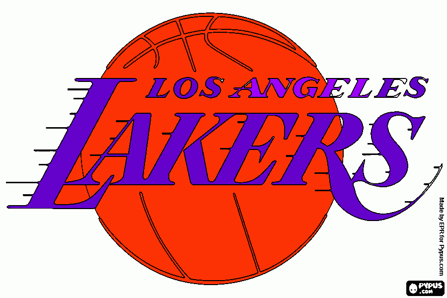 La lakers coloring page printable la lakers