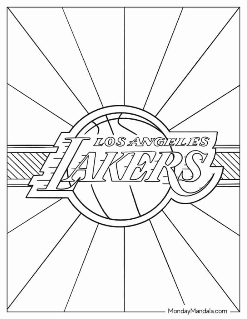 Nba basketball coloring pages free pdf printables