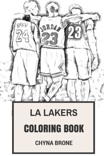 La lakers coloring book los angeles nba artists fans and kobe bryant shaq oneal an magic johnson inspired adult coloring book la lakers books on ilippines