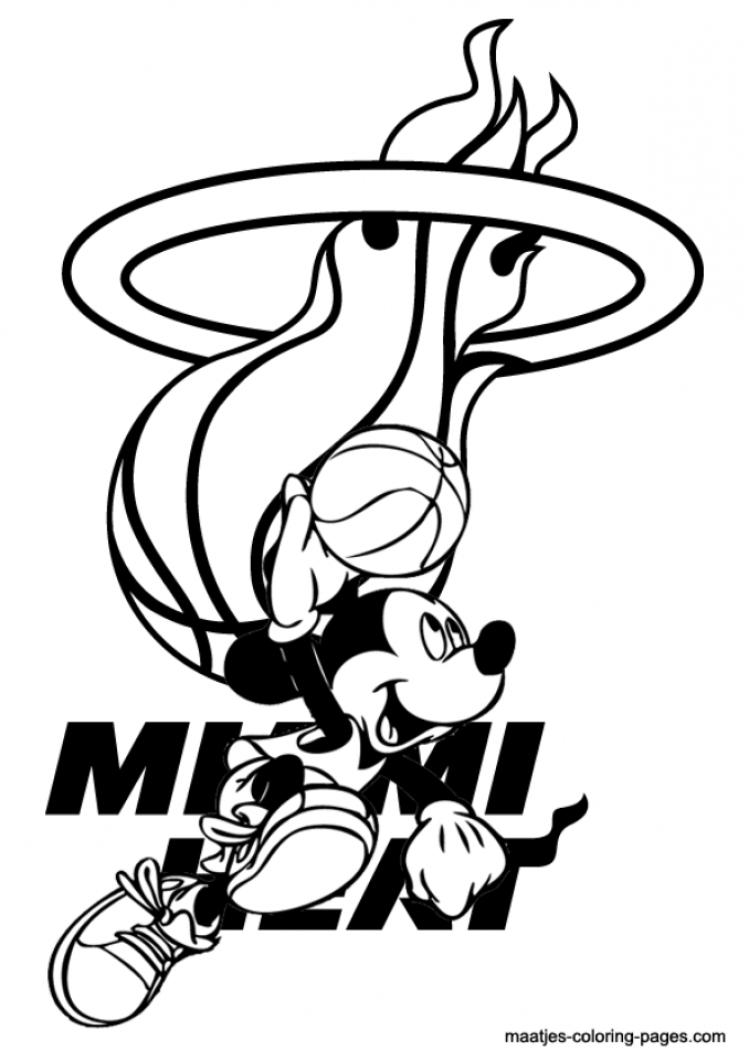 Free printable nba coloring pages