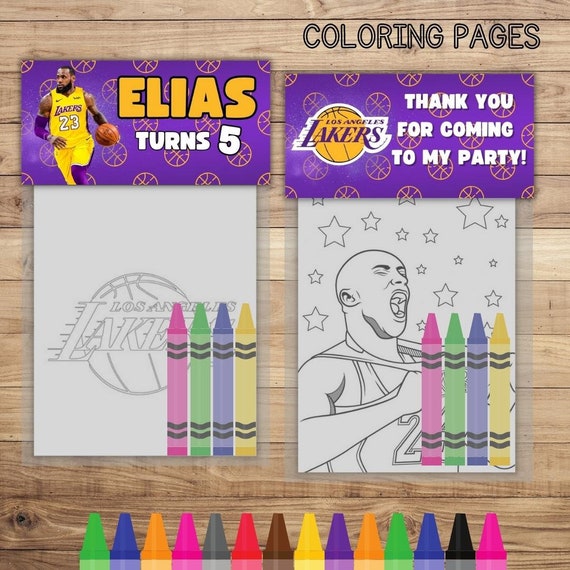 Basketball mini coloring pages and crayons basketball birthday party favors basketball party supplies basketball coloring book