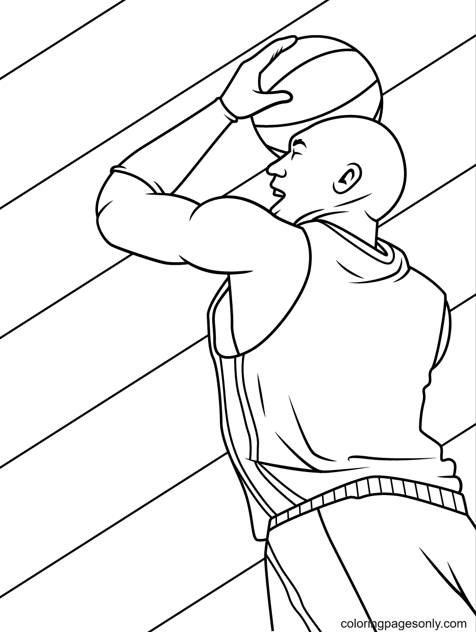 Los angeles lakers coloring page