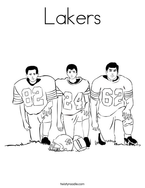 Lakers coloring page