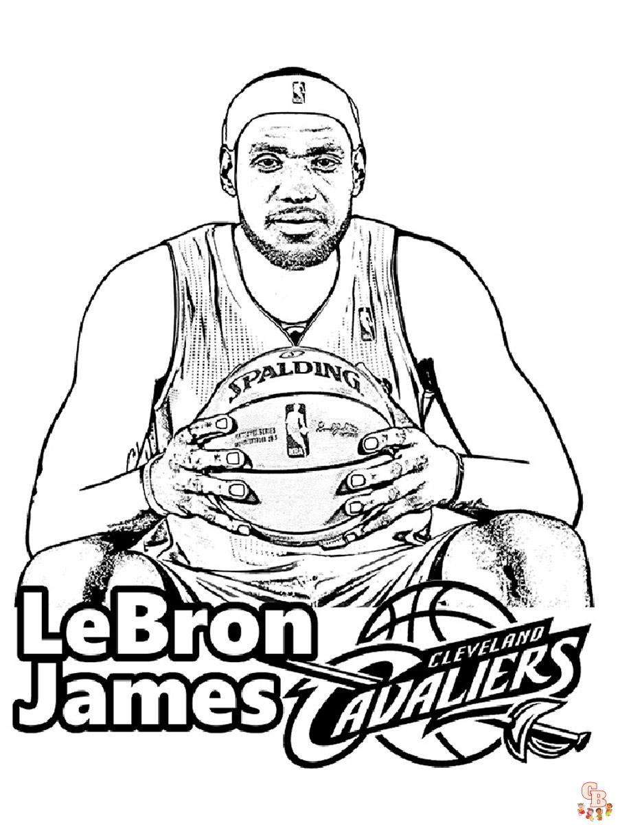 Exciting lebron james coloring pages for kids