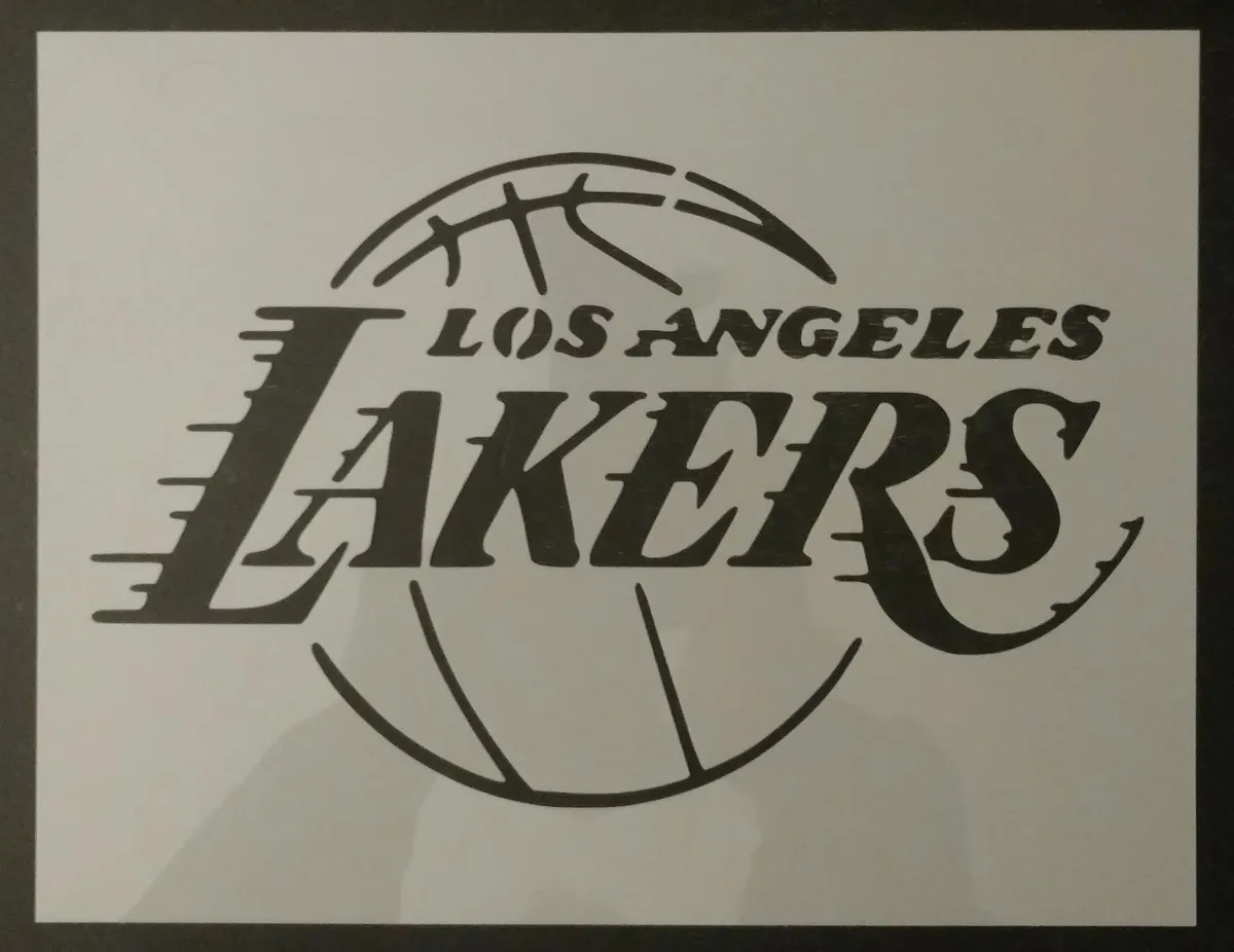 La los angeles lakers basketball x custom stencil fast free shipping