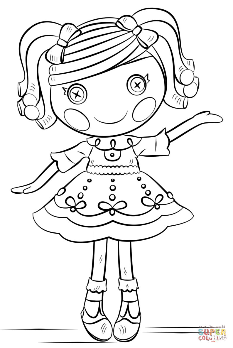 Lalaloopsy coloring page free printable coloring pages