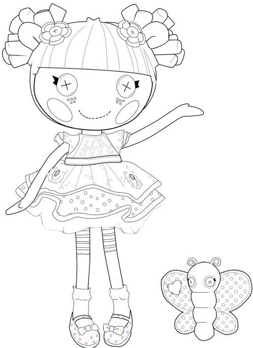 Lalaloopsy blossom flower pot coloring page â printables for kids â free word search puzzles coloring pages and other activities