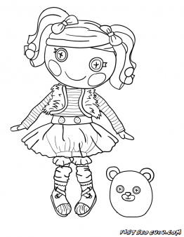 Printable mittens fluff n stuff doll lalaloopsy coloring pages