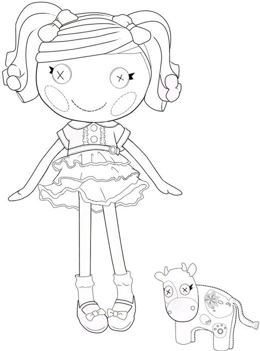 Lalaloopsy coloring page free â printables for kids â free word search puzzles coloring pages and other activities