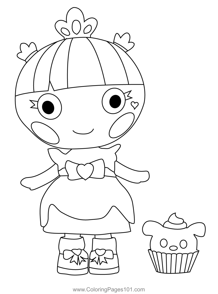 Teacup hearts lalaloopsy coloring page for kids