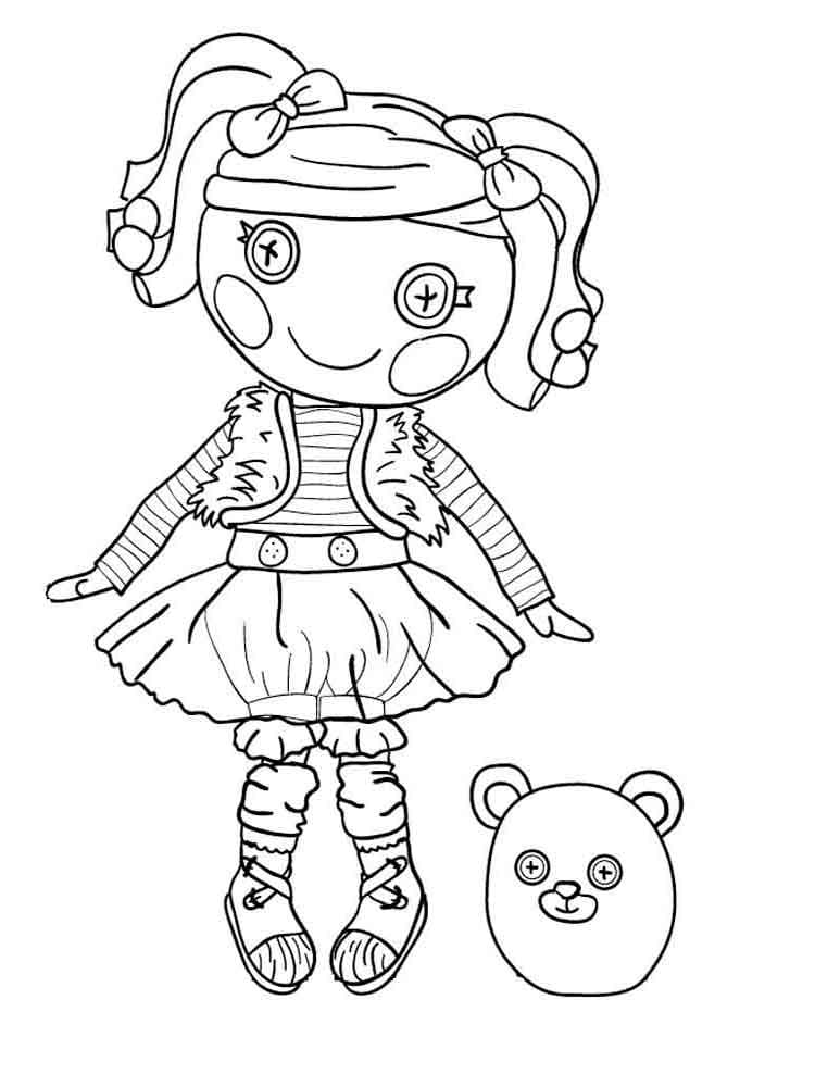 Pretty lalaloopsy coloring page