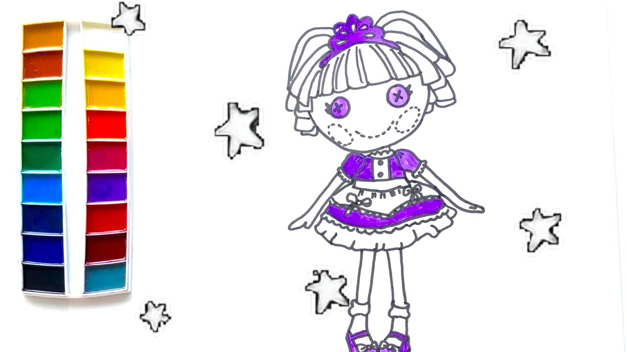 How to draw a lalaloopsy doll easy drawing for kids