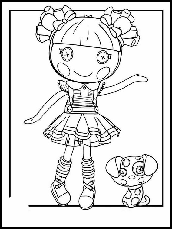 Lalaloopsy coloring book