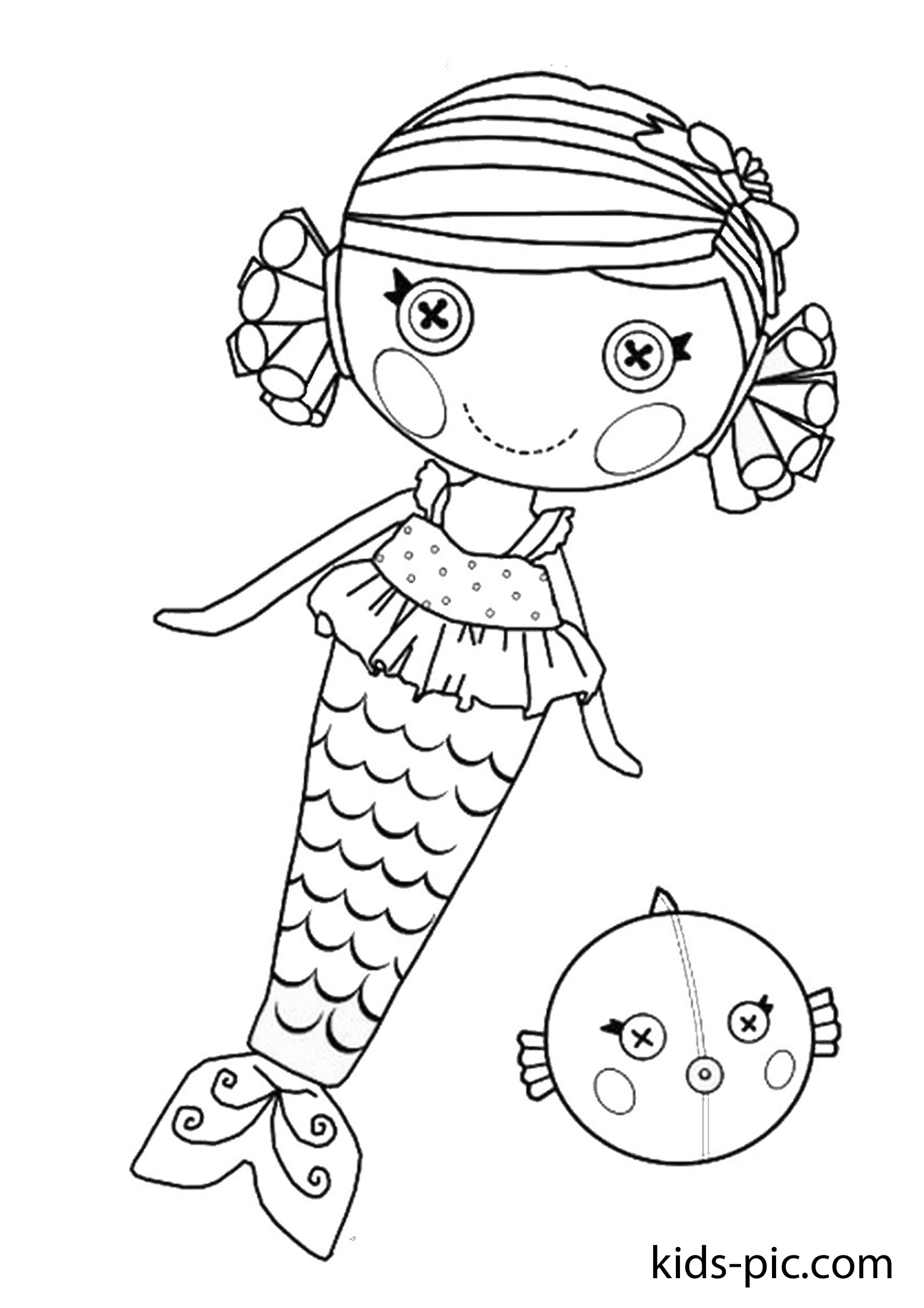 Printable lalaloopsy coloring pages kids