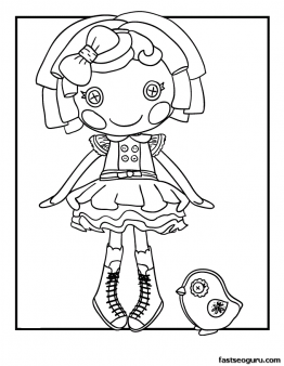 Printable dot starlight lalaloopsy coloring page