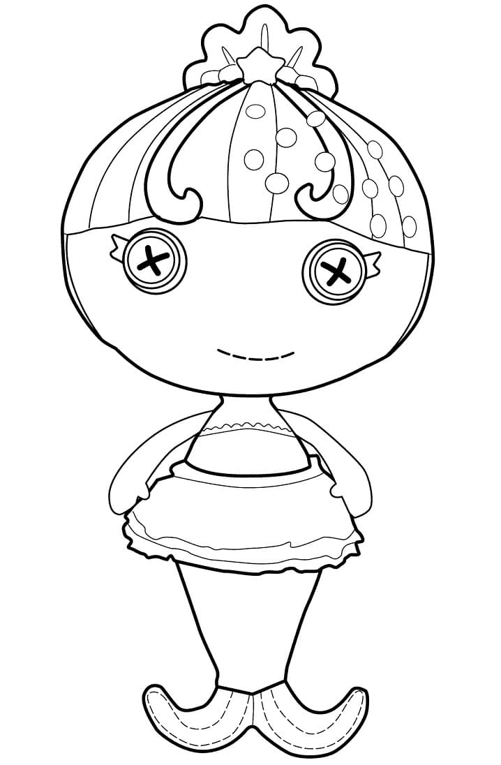 Mermaid lalaloopsy coloring page