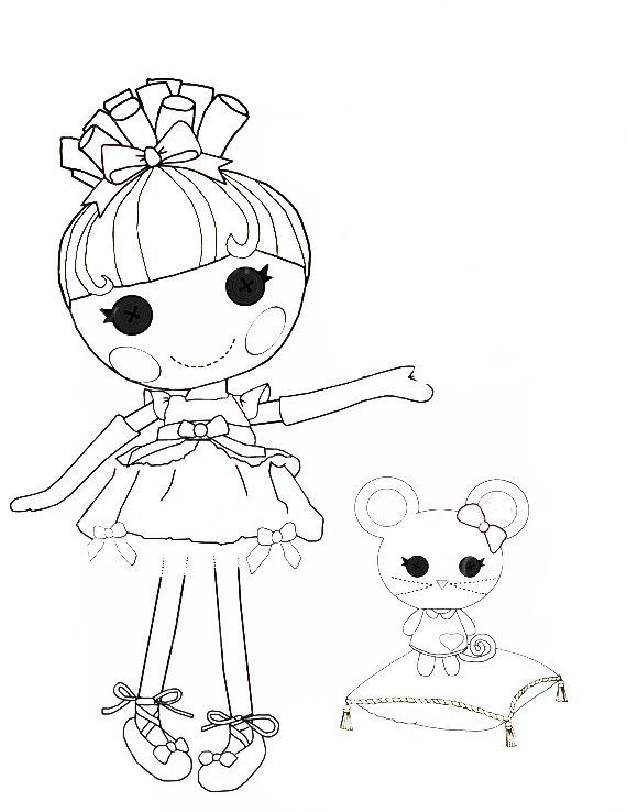 Lalaloopsy cinder slippers coloring page coloring for kids coloring pages kids pictures