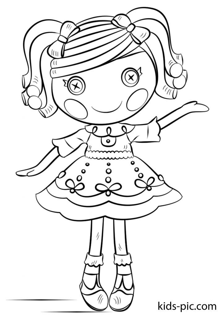 Printable lalaloopsy coloring pages kids