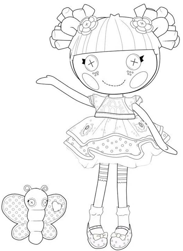 Blossom flower pot from lalaloopsy coloring page color luna