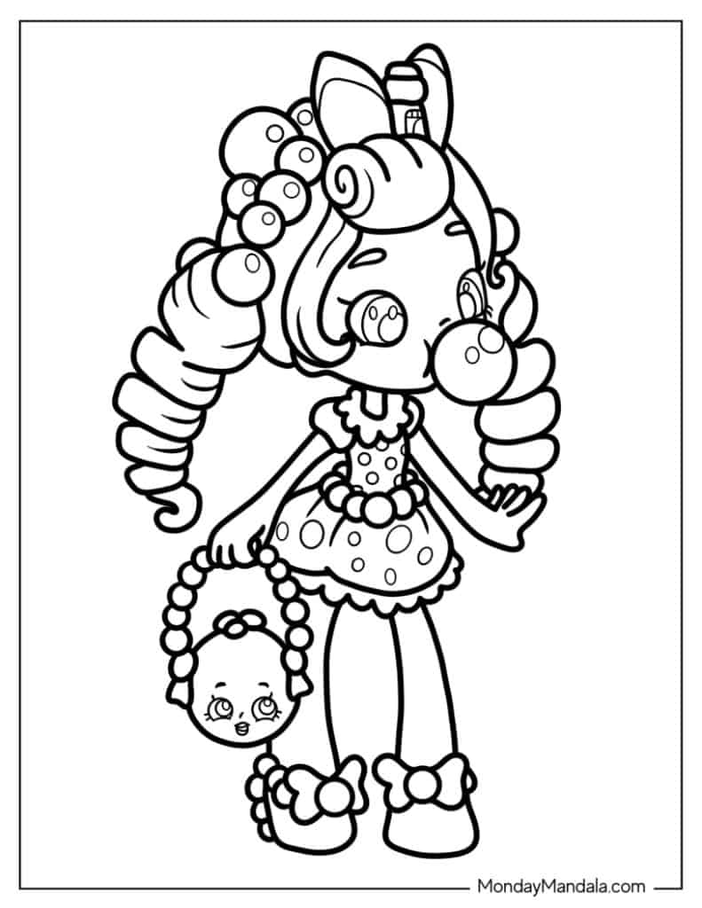 Shopkins coloring pages free pdf printables