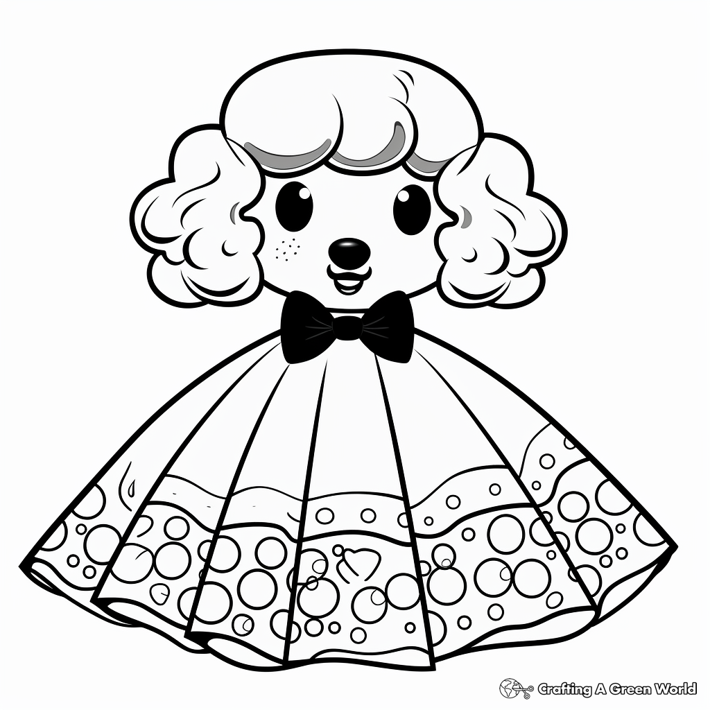 Skirt coloring pages