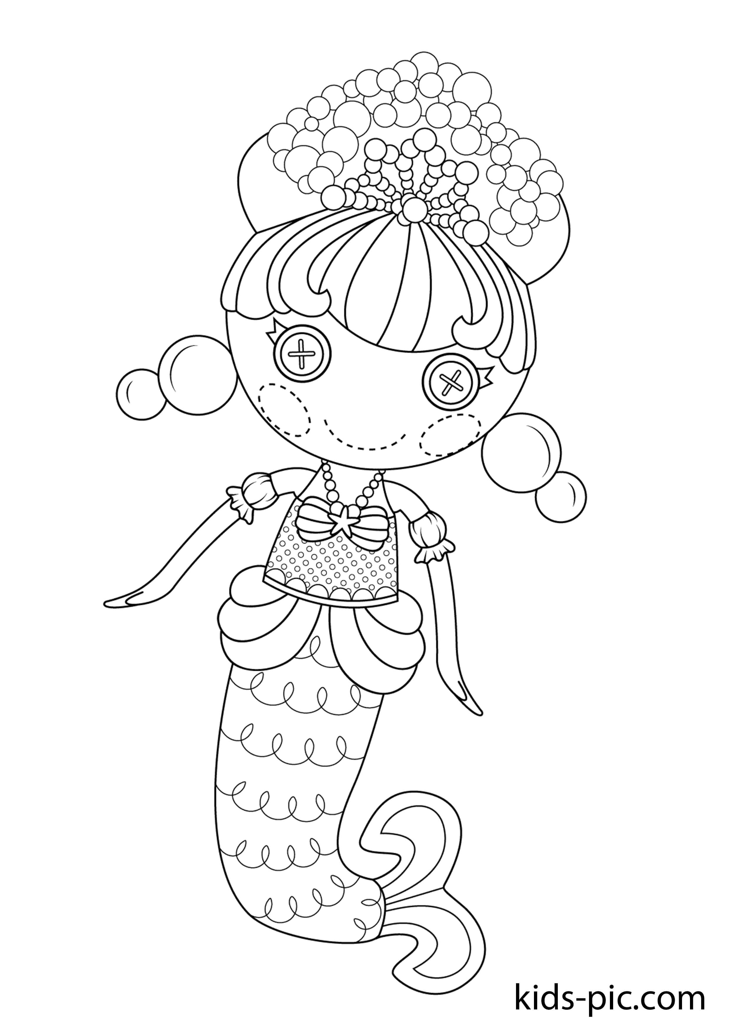 Printable lalaloopsy coloring pages kids