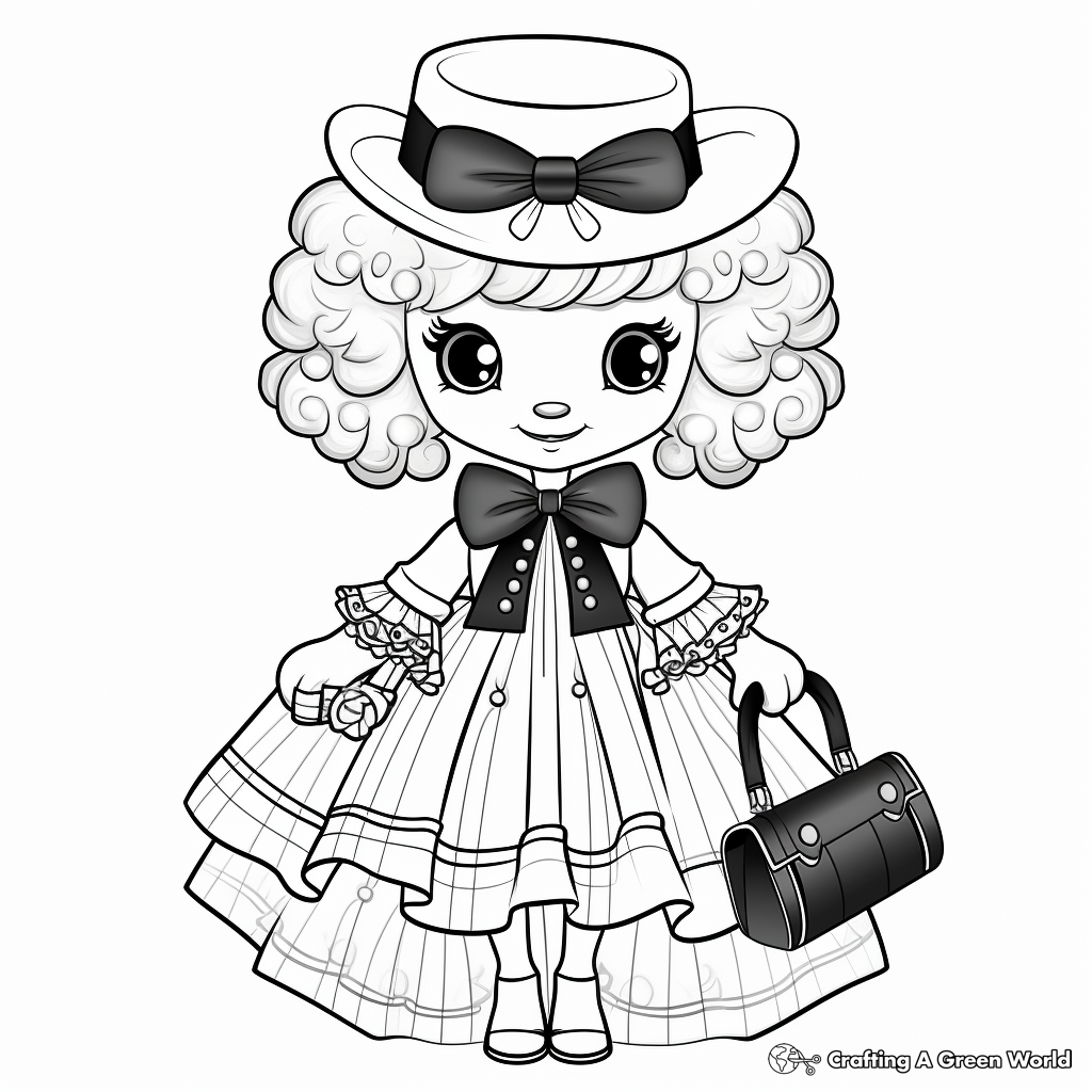 Toy poodle coloring pages