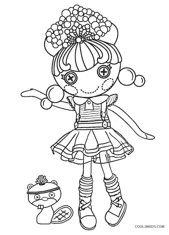 Free printable lalaloopsy coloring pages for kids