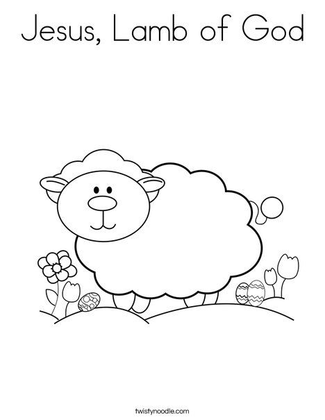 Jesus lamb of god coloring page sunday school crafts sunday school coloring pages sunday school kids