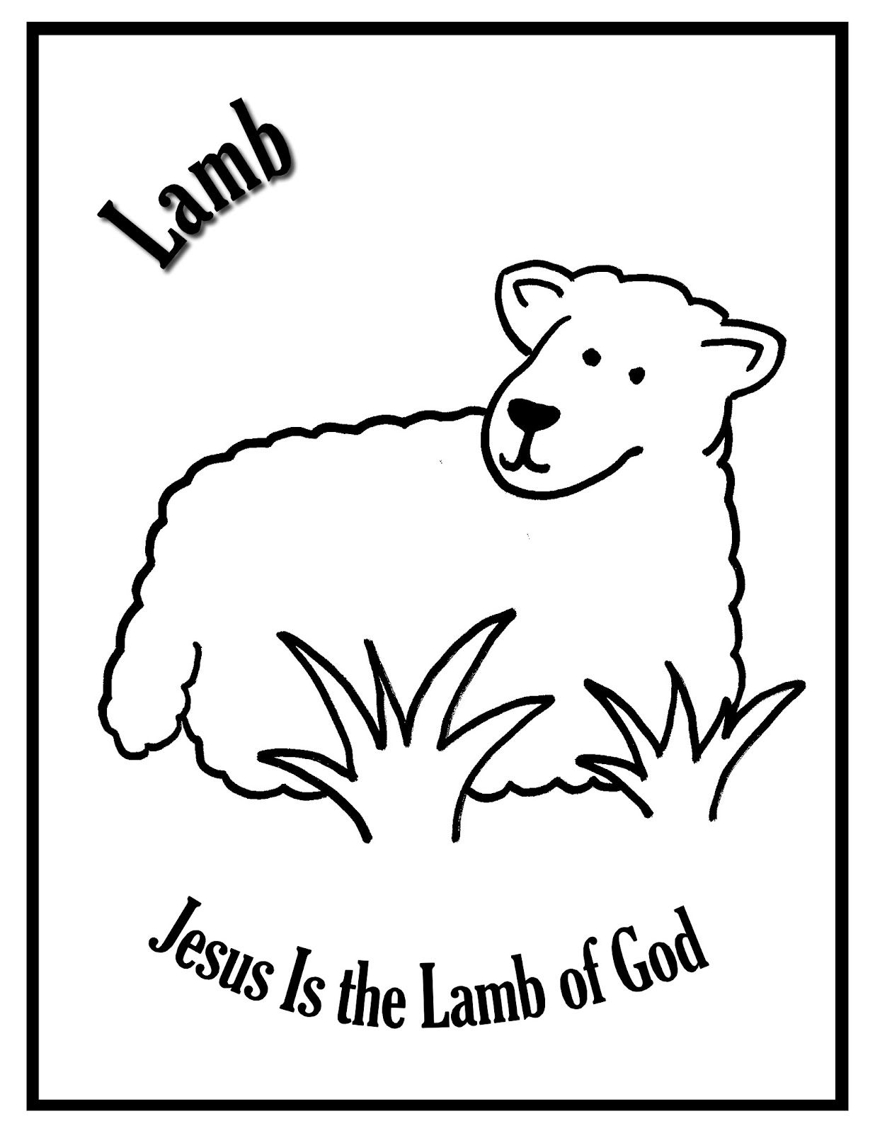 Lambâjesus is the lamb of god jesus lamb coloring pages coloring pages for boys