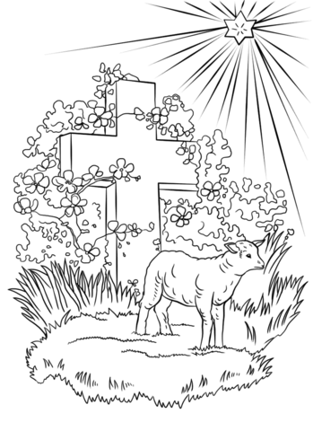 Lamb of god coloring page from easter category select from printable crafts of cartoons naturâ easter coloring pages easter coloring book coloring pages