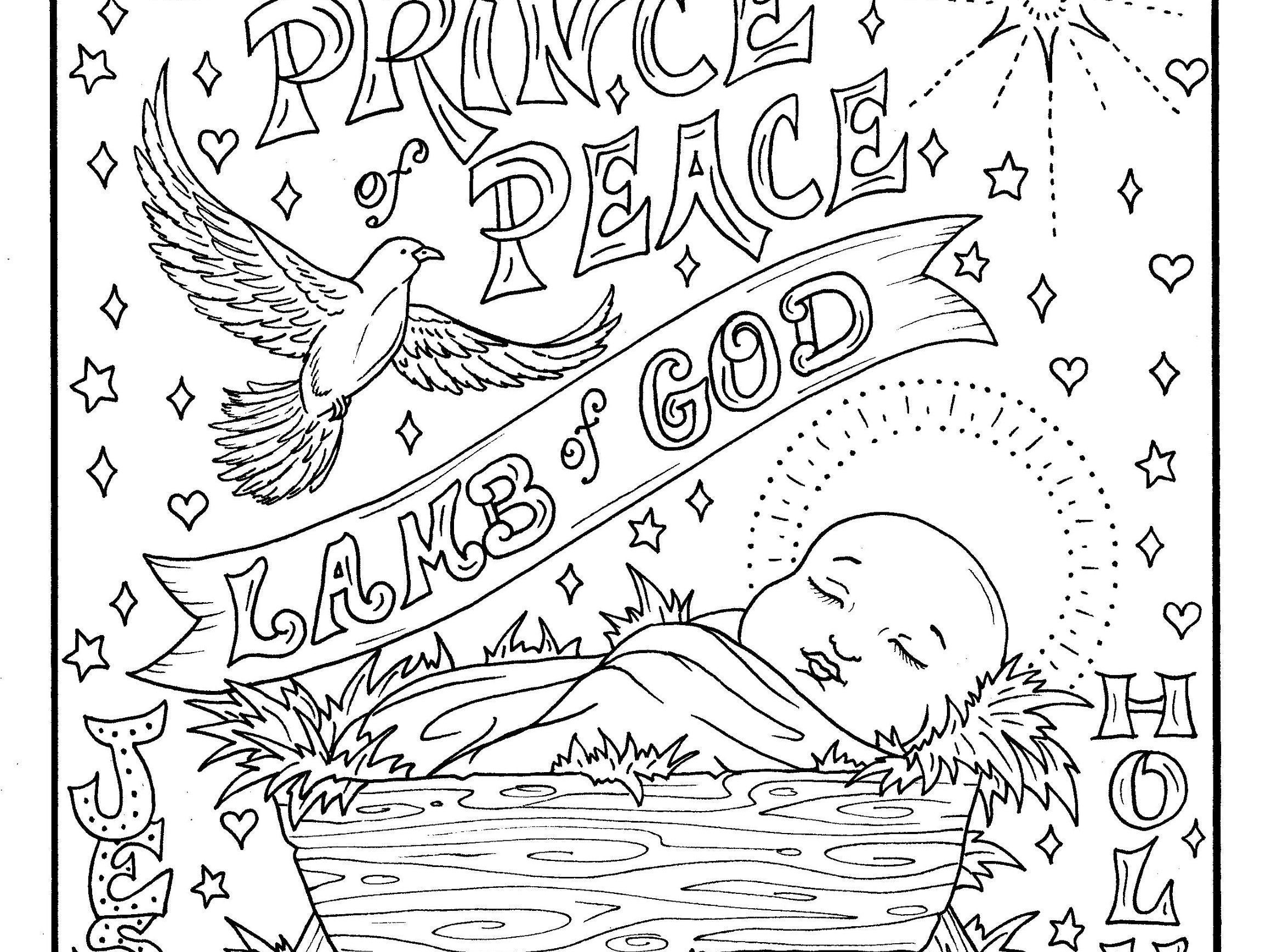 Lamb of god christmas coloring page coloring for all ages fun christmas coloring christian jesus church bible study coloring