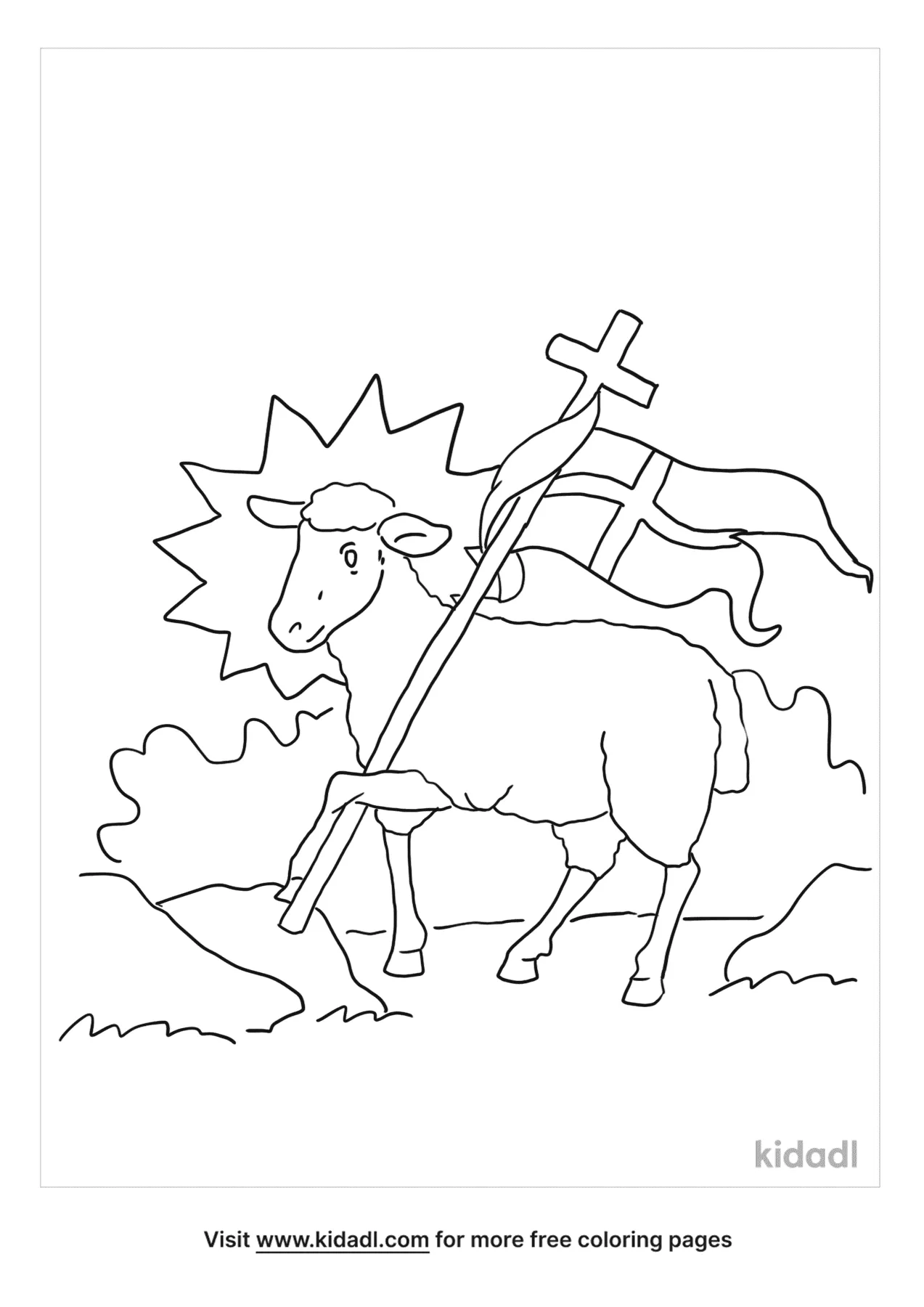 Free jesus as lamb of god coloring page coloring page printables