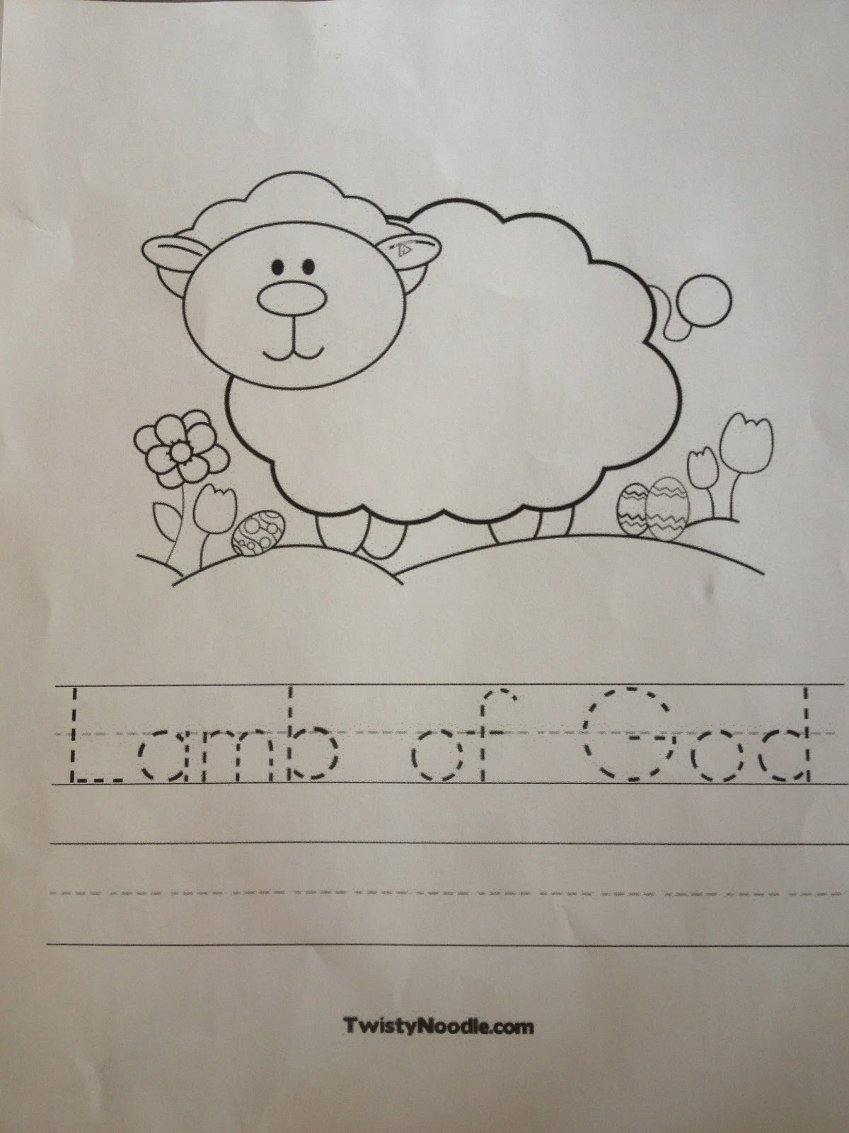 Antidotes for mom the lamb of god craft for kids