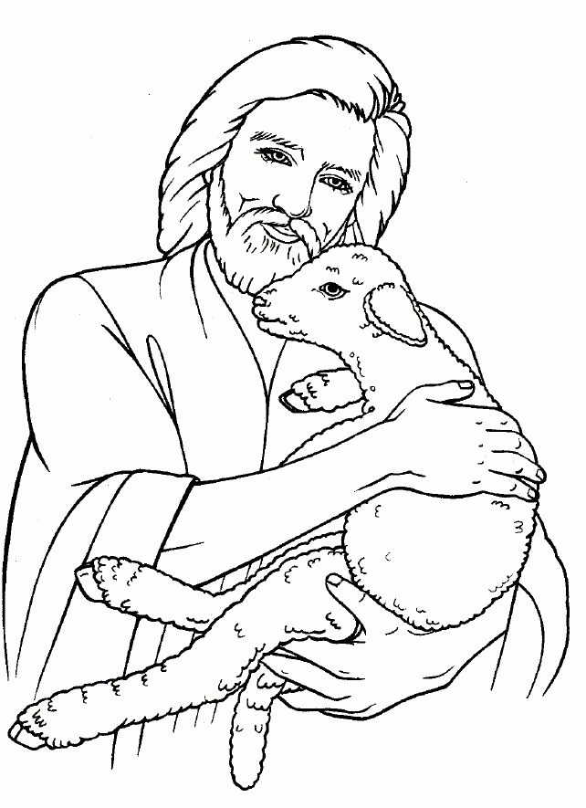 Lamb of god coloring page