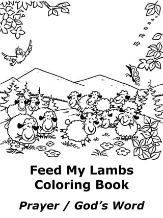 Feed my lambs coloring book