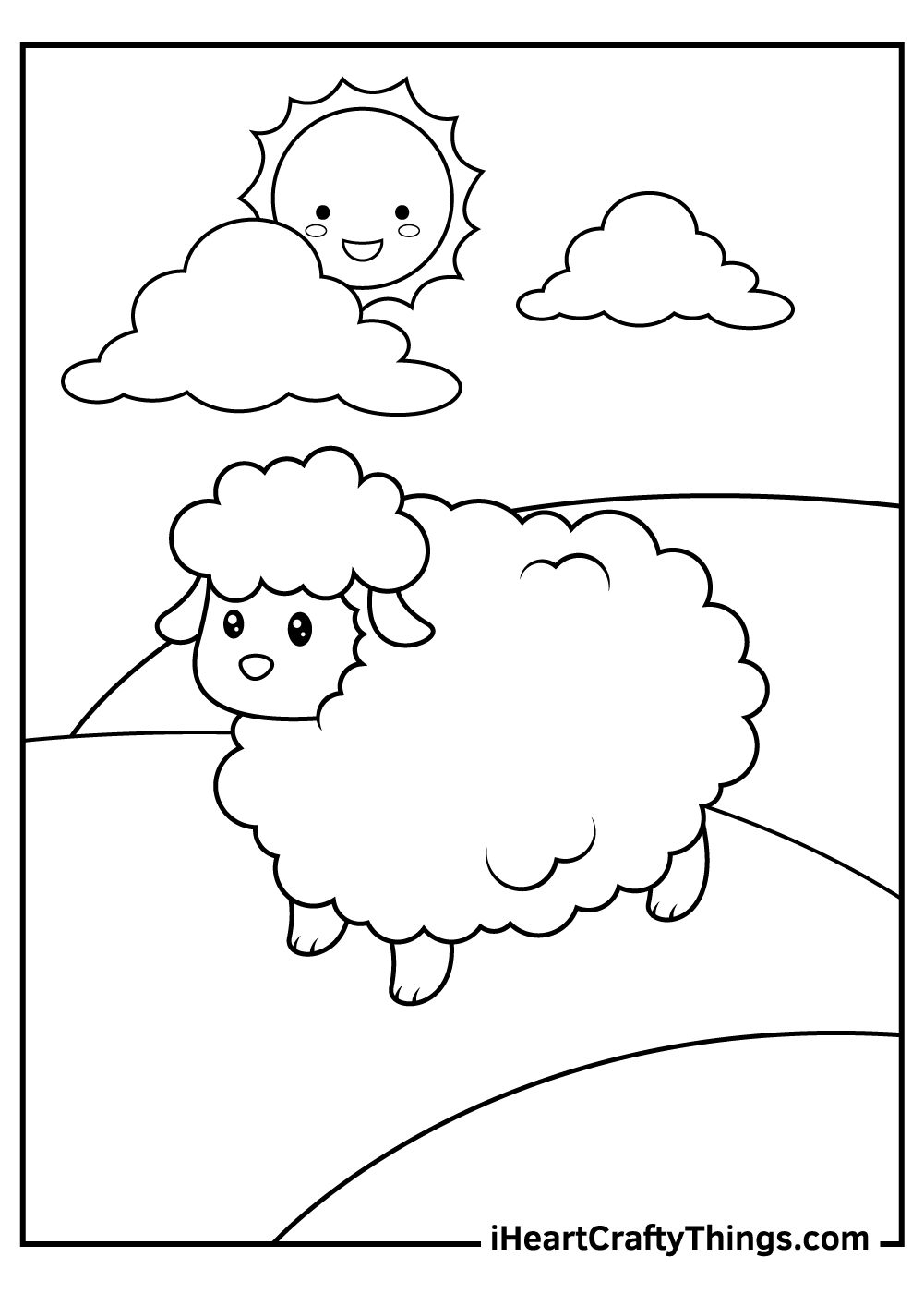 Sheep coloring pages free printables