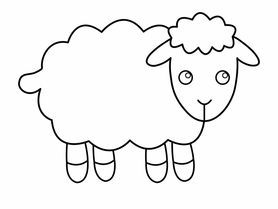 Free printable printable sheep template