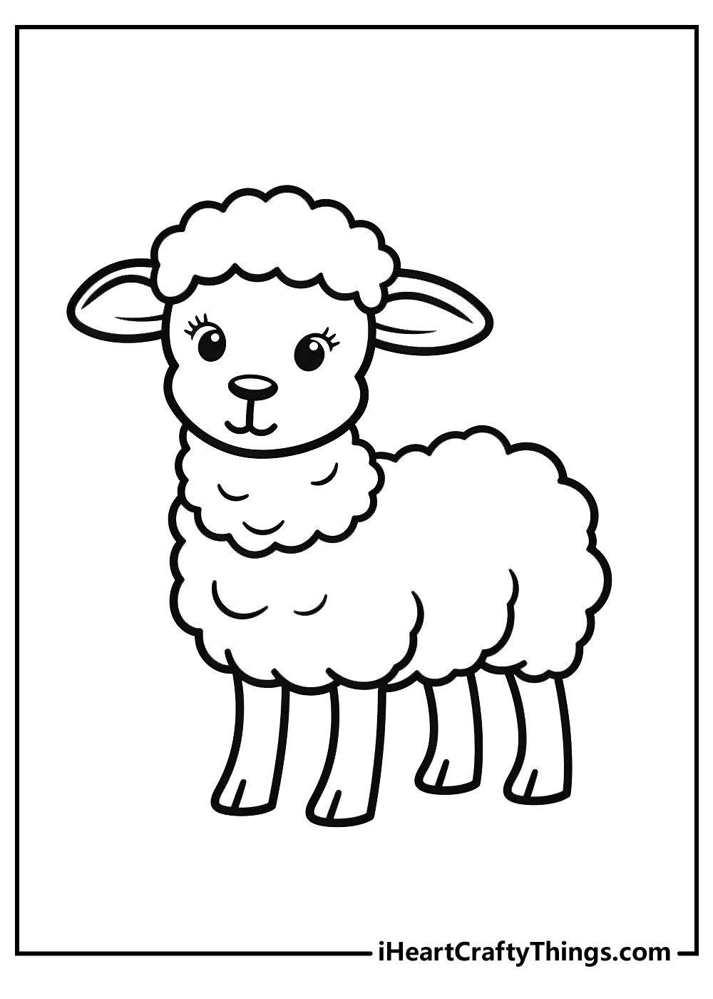 Sheep coloring pages free printables