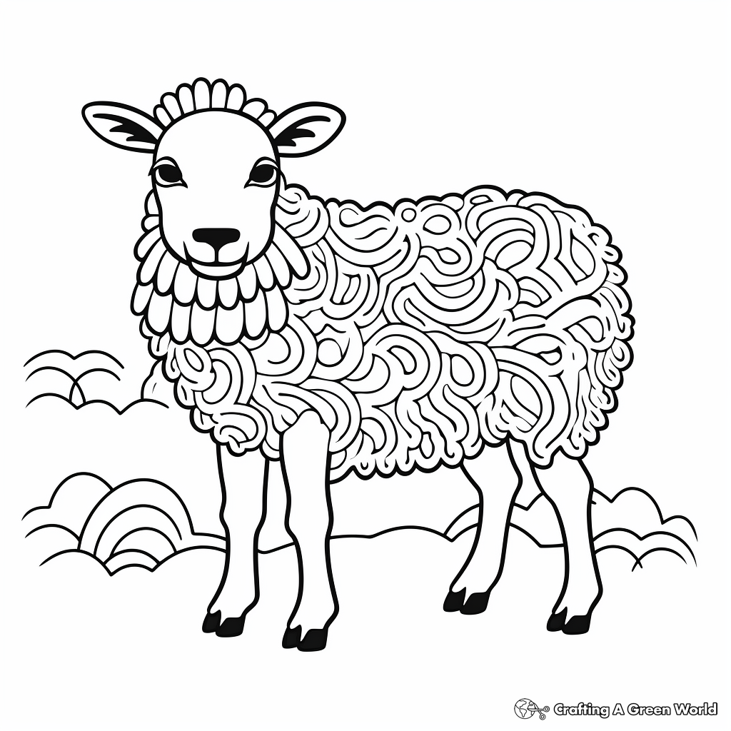 Sheep coloring pages