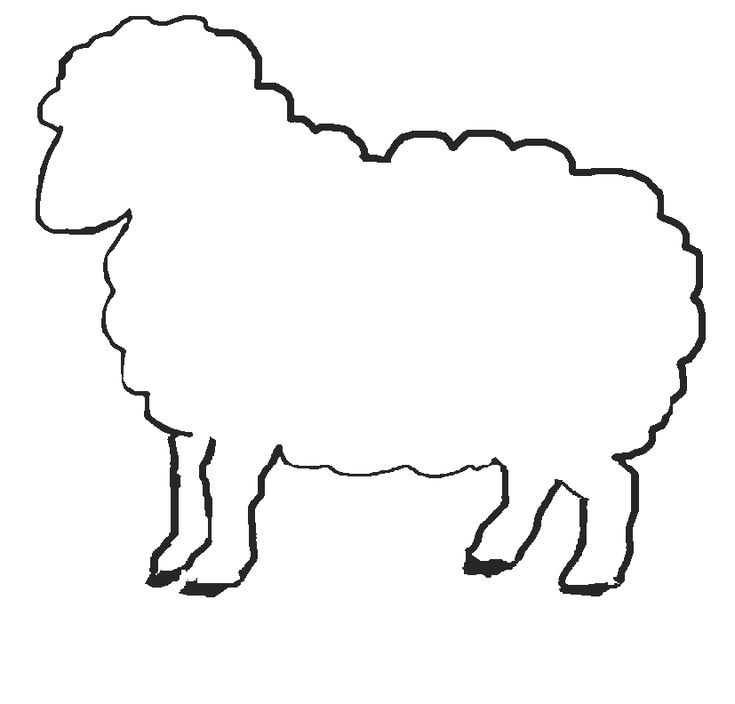 Printable sheep template jos gandos coloring pages for kids