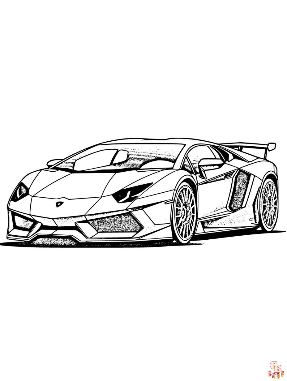 Lamborghini coloring pages