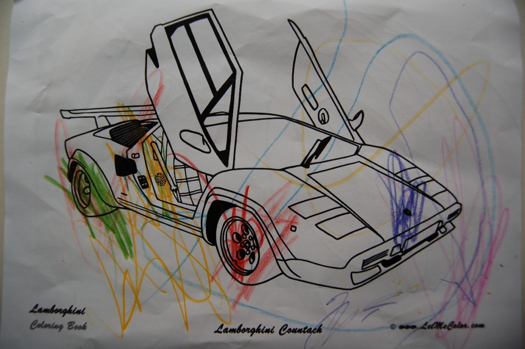 Coloring countach free download