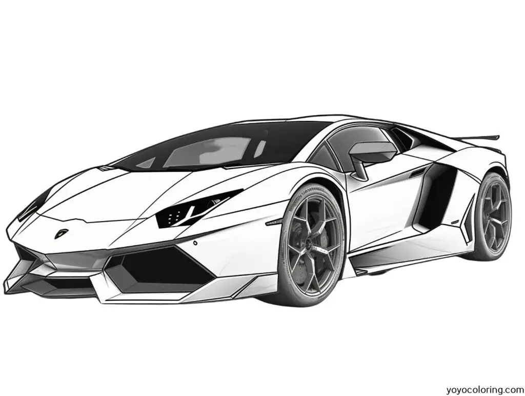 Lamborghini coloring pages á printable painting template