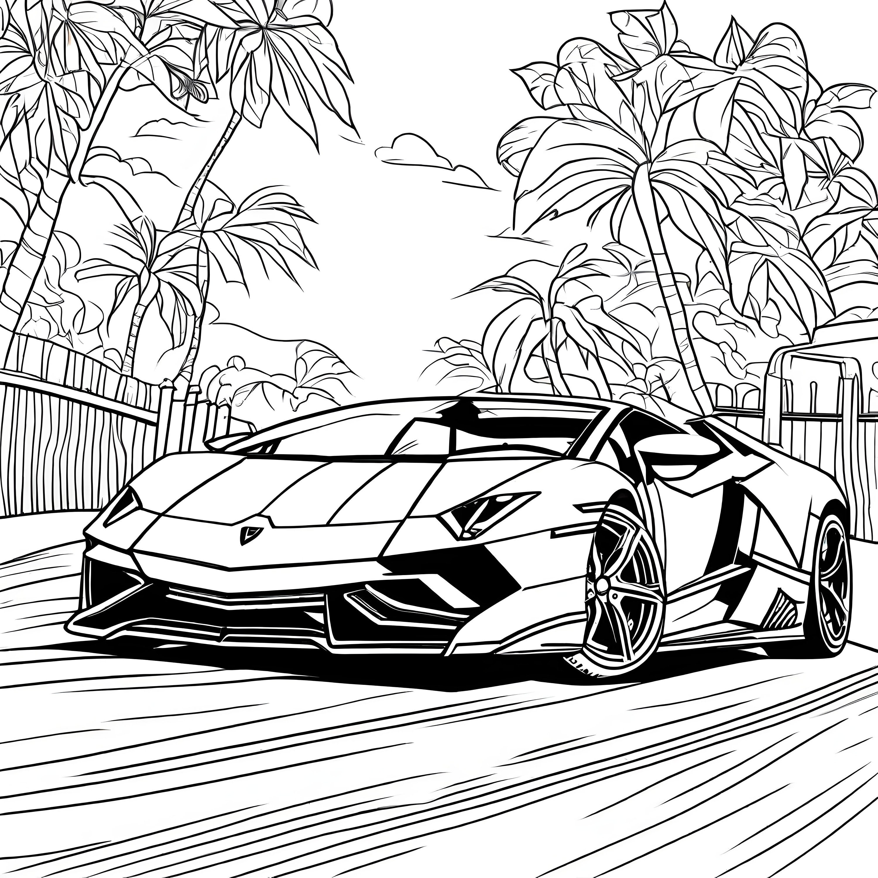 Super cars coloring lamborghini ferrari bugatti porsche pages