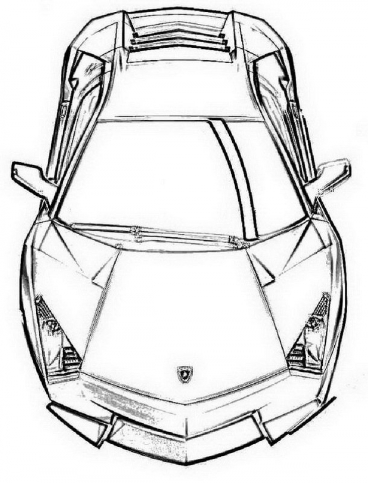 Free printable lamborghini coloring pages